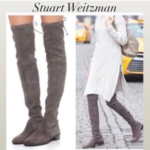 Stuart Weitzman Women's Suede Over-the-Knee Boots in Gray